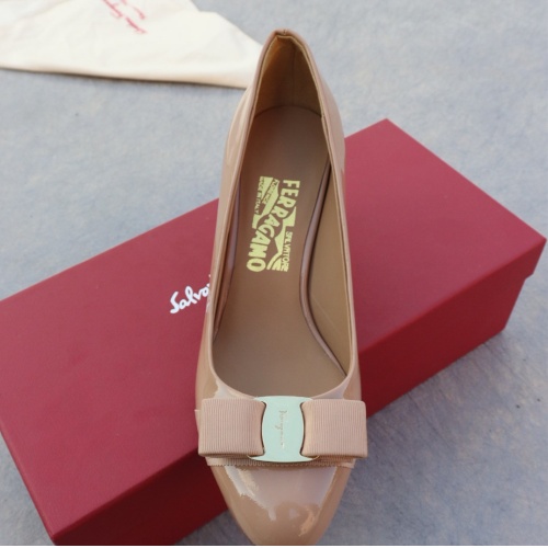 Replica Salvatore Ferragamo High-Heeled Shoes For Women #1099082 $96.00 USD for Wholesale