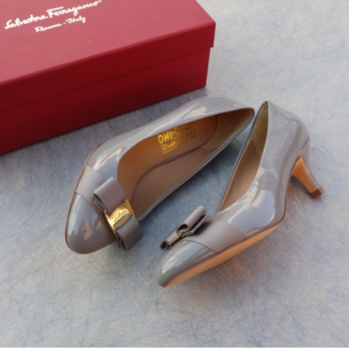 Replica Salvatore Ferragamo High-Heeled Shoes For Women #1099084 $96.00 USD for Wholesale