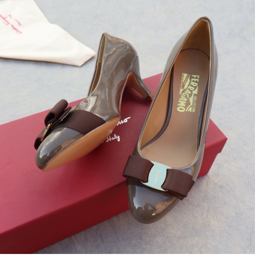 Salvatore Ferragamo High-Heeled Shoes For Women #1099085 $96.00 USD, Wholesale Replica Salvatore Ferragamo High-Heeled Shoes