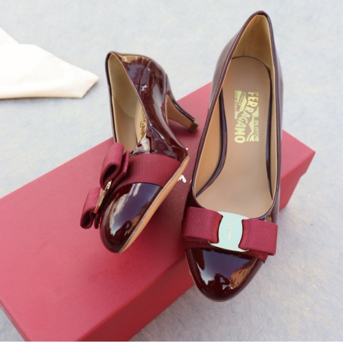 Salvatore Ferragamo High-Heeled Shoes For Women #1099087 $96.00 USD, Wholesale Replica Salvatore Ferragamo High-Heeled Shoes