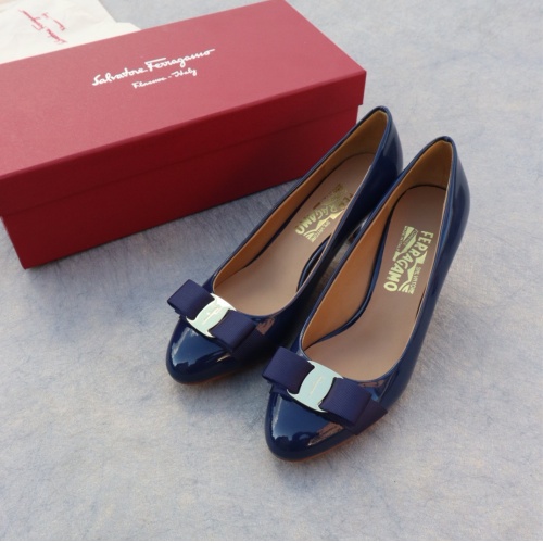 Replica Salvatore Ferragamo High-Heeled Shoes For Women #1099088 $96.00 USD for Wholesale