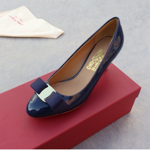 Replica Salvatore Ferragamo High-Heeled Shoes For Women #1099088 $96.00 USD for Wholesale