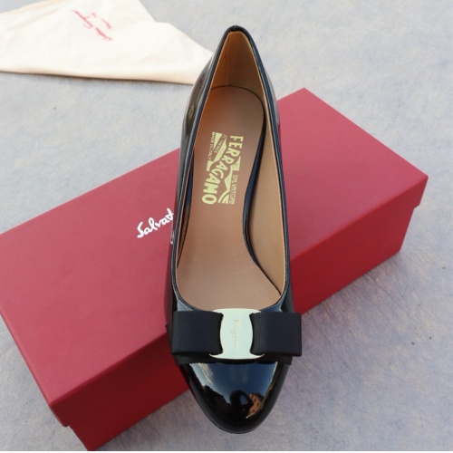 Replica Salvatore Ferragamo High-Heeled Shoes For Women #1099089 $96.00 USD for Wholesale
