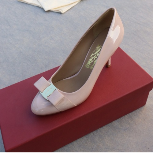 Replica Salvatore Ferragamo High-Heeled Shoes For Women #1099091 $96.00 USD for Wholesale