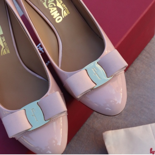 Replica Salvatore Ferragamo High-Heeled Shoes For Women #1099091 $96.00 USD for Wholesale