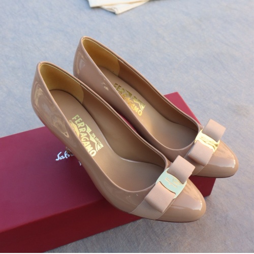 Replica Salvatore Ferragamo High-Heeled Shoes For Women #1099092 $96.00 USD for Wholesale