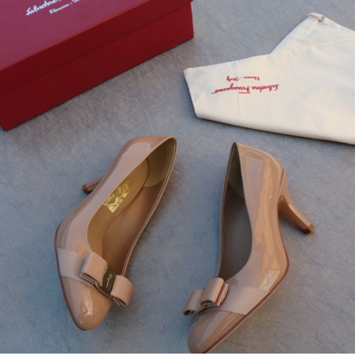 Replica Salvatore Ferragamo High-Heeled Shoes For Women #1099092 $96.00 USD for Wholesale