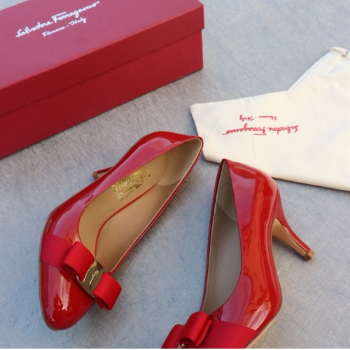 Replica Salvatore Ferragamo High-Heeled Shoes For Women #1099095 $96.00 USD for Wholesale