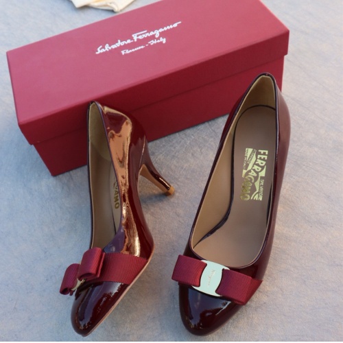 Salvatore Ferragamo High-Heeled Shoes For Women #1099096 $96.00 USD, Wholesale Replica Salvatore Ferragamo High-Heeled Shoes