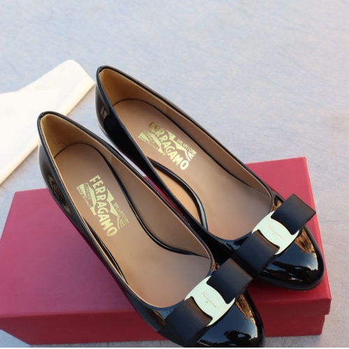 Replica Salvatore Ferragamo High-Heeled Shoes For Women #1099098 $96.00 USD for Wholesale