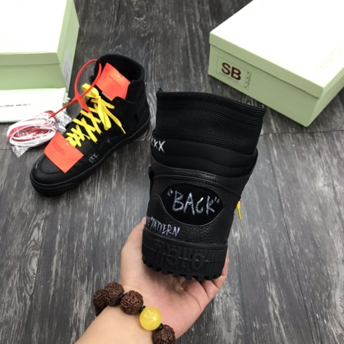 Replica Off-White High Tops Shoes For Women #1099176 $105.00 USD for Wholesale