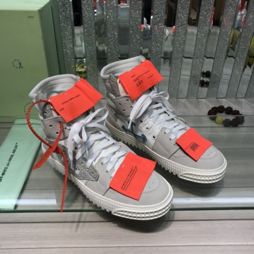 Replica Off-White High Tops Shoes For Men #1099183 $105.00 USD for Wholesale