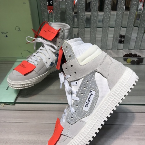 Replica Off-White High Tops Shoes For Men #1099183 $105.00 USD for Wholesale