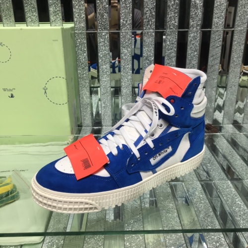 Replica Off-White High Tops Shoes For Men #1099187 $105.00 USD for Wholesale