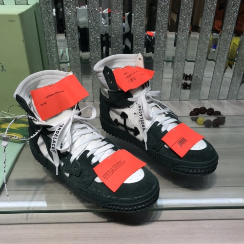 Replica Off-White High Tops Shoes For Men #1099191 $105.00 USD for Wholesale