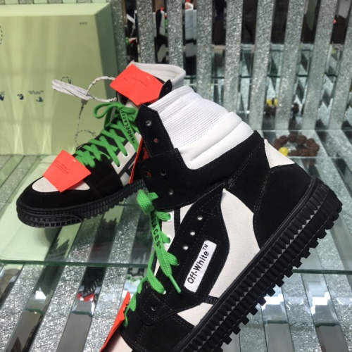 Replica Off-White High Tops Shoes For Men #1099195 $105.00 USD for Wholesale