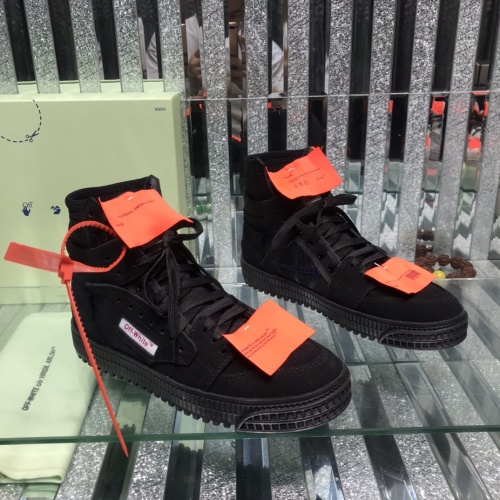 Replica Off-White High Tops Shoes For Men #1099197 $105.00 USD for Wholesale