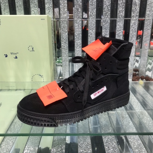 Replica Off-White High Tops Shoes For Men #1099197 $105.00 USD for Wholesale