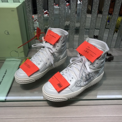 Off-White High Tops Shoes For Men #1099199 $105.00 USD, Wholesale Replica Off-White High Tops Shoes