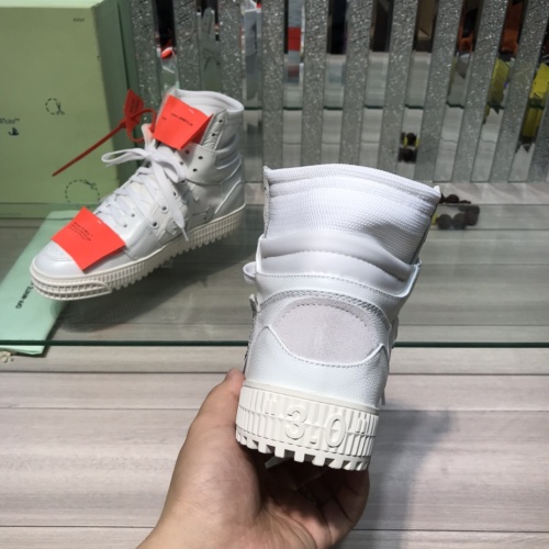 Replica Off-White High Tops Shoes For Men #1099199 $105.00 USD for Wholesale