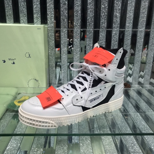Replica Off-White High Tops Shoes For Men #1099201 $105.00 USD for Wholesale