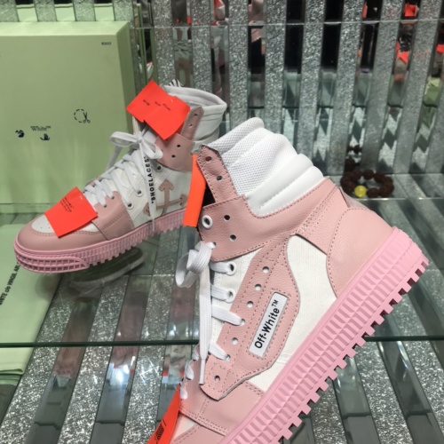 Replica Off-White High Tops Shoes For Men #1099203 $105.00 USD for Wholesale