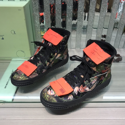 Off-White High Tops Shoes For Men #1099205 $105.00 USD, Wholesale Replica Off-White High Tops Shoes