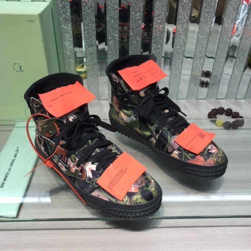 Replica Off-White High Tops Shoes For Women #1099206 $105.00 USD for Wholesale