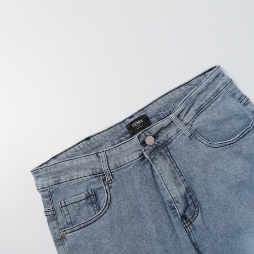 Replica Fendi Jeans For Men #1099305 $42.00 USD for Wholesale