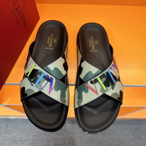 Replica Valentino Slippers For Men #1099313 $56.00 USD for Wholesale