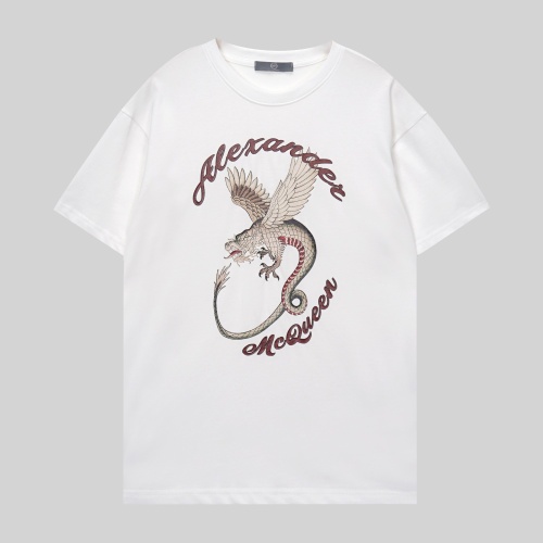 Alexander McQueen T-shirts Short Sleeved For Unisex #1099390 $32.00 USD, Wholesale Replica Alexander McQueen T-shirts