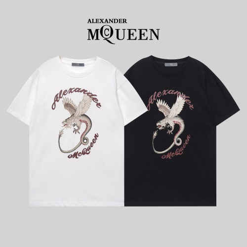 Replica Alexander McQueen T-shirts Short Sleeved For Unisex #1099390 $32.00 USD for Wholesale