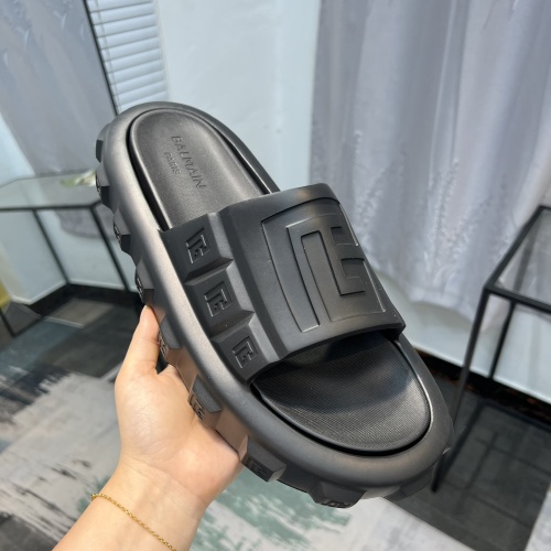 Replica Balmain Slippers For Men #1099397 $60.00 USD for Wholesale