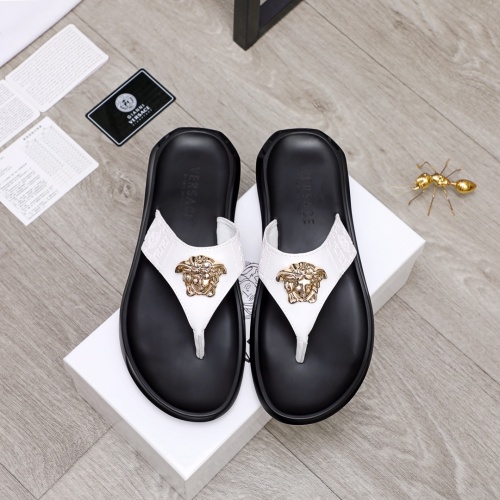 Replica Versace Slippers For Men #1099575 $42.00 USD for Wholesale