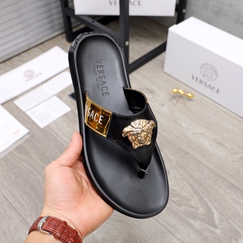 Replica Versace Slippers For Men #1099578 $42.00 USD for Wholesale