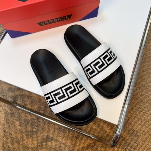 Replica Versace Slippers For Men #1099621 $48.00 USD for Wholesale