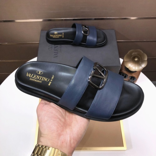 Replica Valentino Slippers For Men #1099635 $82.00 USD for Wholesale