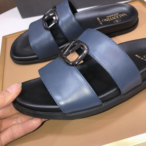 Replica Valentino Slippers For Men #1099635 $82.00 USD for Wholesale