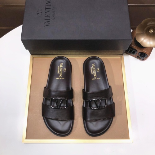 Replica Valentino Slippers For Men #1099636 $82.00 USD for Wholesale