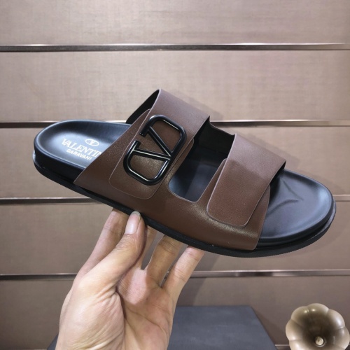 Replica Valentino Slippers For Men #1099638 $82.00 USD for Wholesale