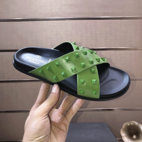Replica Valentino Slippers For Men #1099641 $82.00 USD for Wholesale