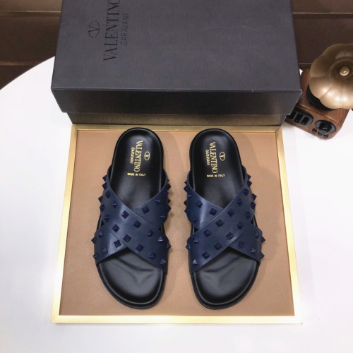Replica Valentino Slippers For Men #1099642 $82.00 USD for Wholesale