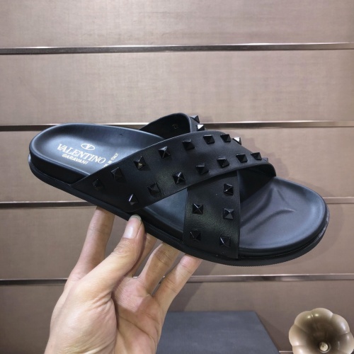 Replica Valentino Slippers For Men #1099643 $82.00 USD for Wholesale