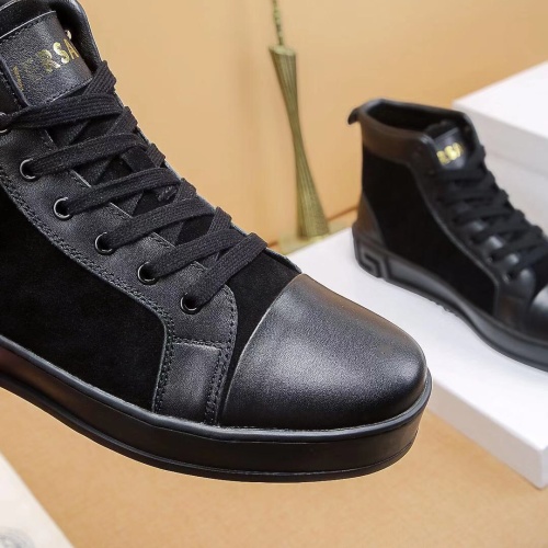 Replica Versace High Tops Shoes For Men #1099956 $92.00 USD for Wholesale