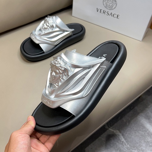 Replica Versace Slippers For Men #1100139 $56.00 USD for Wholesale