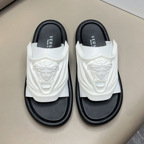 Replica Versace Slippers For Men #1100140 $56.00 USD for Wholesale