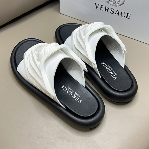 Replica Versace Slippers For Men #1100140 $56.00 USD for Wholesale
