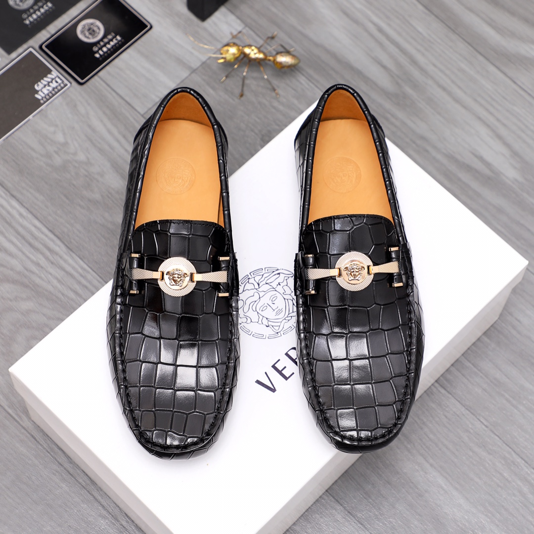 Versace Leather Shoes For Men #1091567 $92.00 USD, Wholesale Replica ...