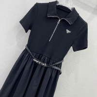 $85.00 USD Prada Dresses Short Sleeved For Women #1097919