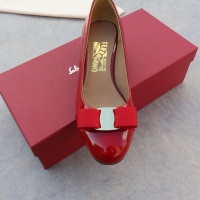 $96.00 USD Salvatore Ferragamo Flat Shoes For Women #1099056